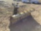 8’...... FISHER MINUTE MOUNT POWER ANGLE PLOW, SN: 109955