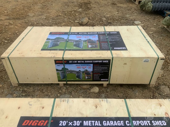 20’......X30’...... DIGGIT METAL GARAGE CARPORT SHED, MODEL MSC2030F, 600 SQFT