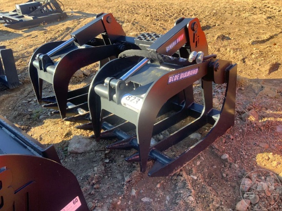 BLUE DIAMOND 60" SEVERE DUTY ROOT GRAPPLE WITH MINI UNIVERSAL