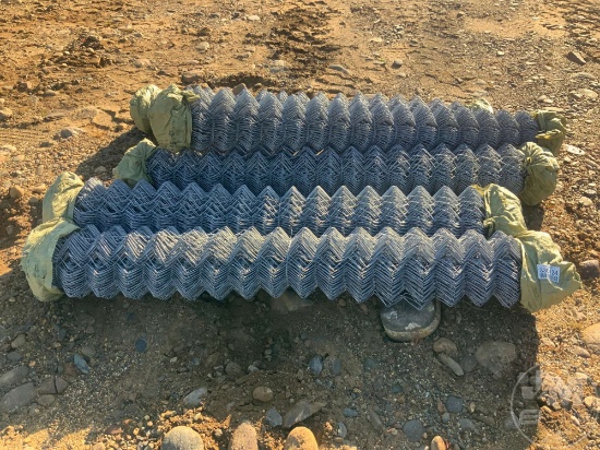 QTY OF (5) CHAIN LINK MESH FENCE