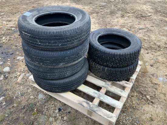QTY OF (4) 215/70R15 AND QTY OF (2) 215/60R16 TIRES