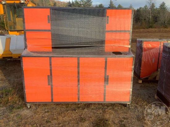 16 DRAWER, 4 CABINET TOOL BOX/ WORK BENCH