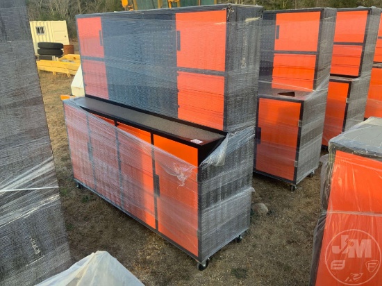 16 DRAWER, 4 CABINET TOOL BOX/ WORK BENCH
