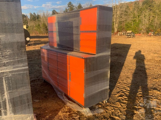 16 DRAWER, 4 CABINET TOOL BOX/ WORK BENCH