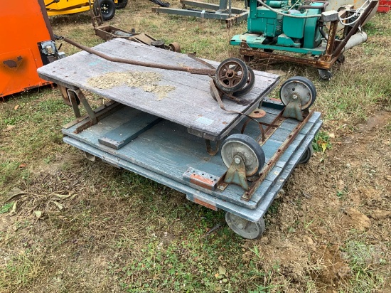 QTY OF (3) WOODEN CARTS