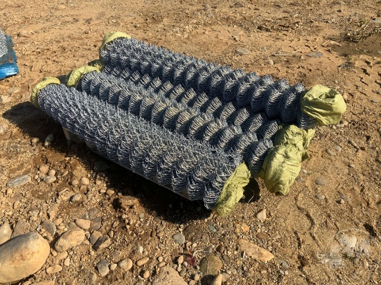 QTY OF (5) CHAIN LINK MESH FENCE