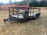 2000 BIG TEX 6‘......10”......X16’...... UTILITY TRAILER VIN: 4K8CX1623Y1D61569