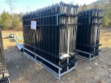 10FT WROUGHT IRON SITE FENCE, 7FT(H)X 10FT(L), 22 PCS PANELS/