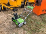 GREENWORKS 20”...... ELECTRIC SNOW THROWER