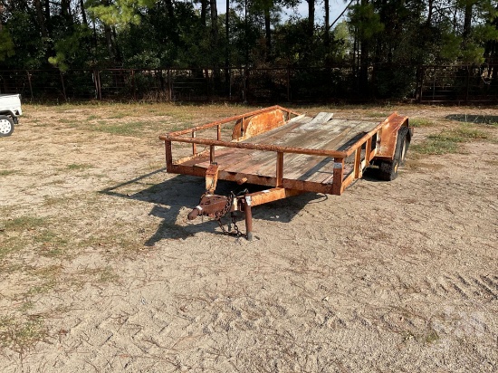 1986 GAN TRAILER 16 FT T/A BUMPER PULL UTILITY TRAILER VIN: 2793