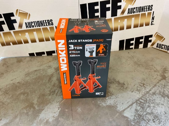 UNUSED WOKIN 3 TON JACK STANDS