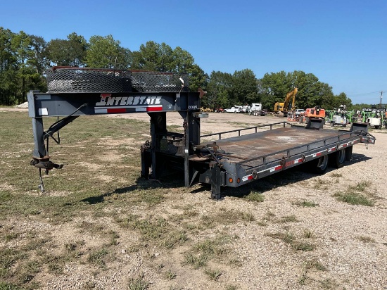 2008 INTERSTATE  G20DTA 20 FT T/A GOOSENECK  FLATBED TRAILER VIN: 1JKGDA2028M009540