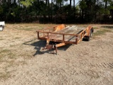 1986 GAN TRAILER 16 FT T/A BUMPER PULL UTILITY TRAILER VIN: 2793
