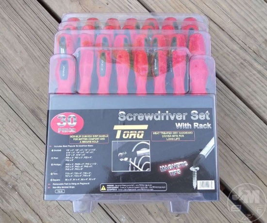TQ-30 SCREWDRIVER SET WITH RACK 30PC MAGNETIC TIPS