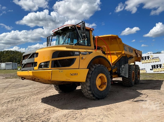 2019 VOLVO A25G 6X6 ARTICULATED DUMP TRUCK SN: 742353