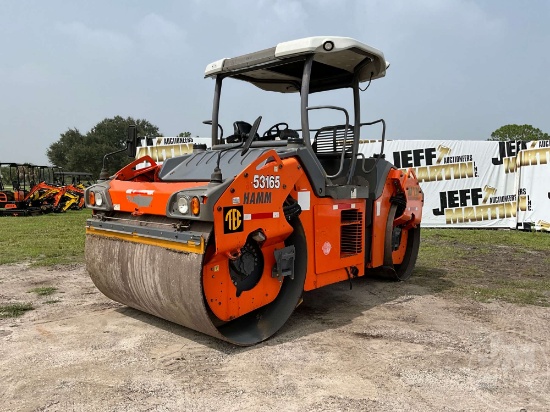 2012 HAMM HD120VO TANDEM VIBRATORY ROLLER SN: H1840908