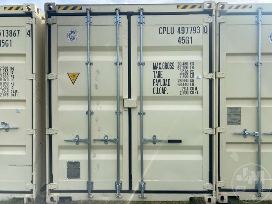 2022 CONTAINER PLUS 40' CONTAINER SN: CPLU4977930
