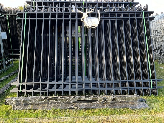 2023 FENS FEN20 10' X 7' GALVANIZED STEEL FENCE, (20)