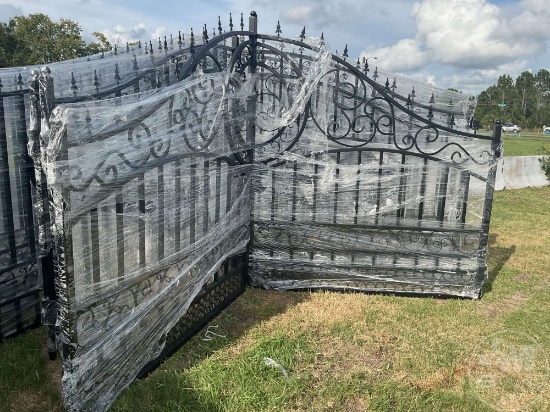 GREATBEAR 14' BI-PARTING WROUGHT IRON GATE