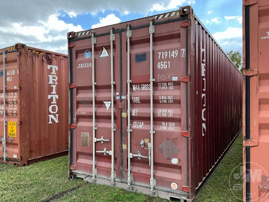 2005 HUIZHOU XINHUACHANG 40' CONTAINER SN: TCNU7191497