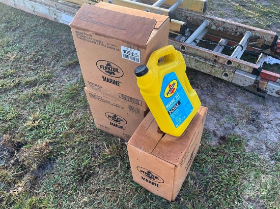 QTY OF (11) PENNZOIL MARINE XLF 2-CYLE ENGINE OIL