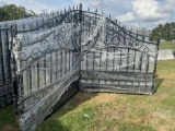 GREATBEAR 14' BI-PARTING WROUGHT IRON GATE