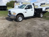 2011 DODGE RAM 3500 HD SINGLE AXLE REGULAR CAB FLATBED TRUCK VIN: 3D6WF4EL7BG600249
