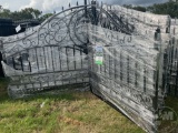 GREATBEAR 14' BI-PARTING WROUGHT IRON GATE