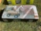 CHILDREN'S WAGON, RED, W/ WOODEN SIDES, FLAT FREE TIRES