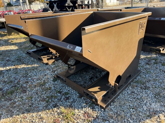 UNUSED 2 CY CAPACITY DUMPING HOPPER