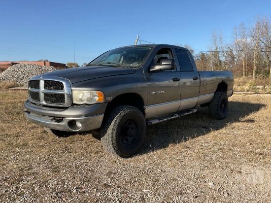 2005 DODGE RAM 2500 CREW CAB 4X4 PICKUP VIN: 3D7KS28D75G810899