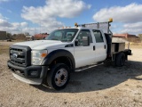2011 FORD F-450 VIN: 1FD0W4GY8BEB75535 CREWCAB FLATBED TRUCK