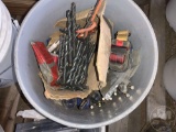 BUCKET OF MISC DRILL BITS & CONSTRUCTION REAMERS