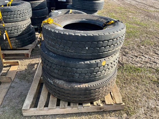 QTY OF (3) 315/80R22.5 TIRES