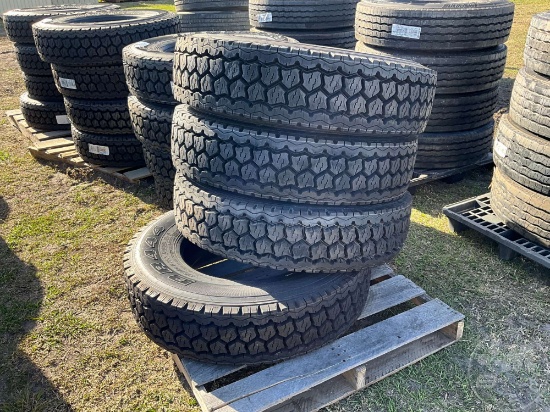 (4) BF GOODRICH DR444 M+S 275/80 R 22.5