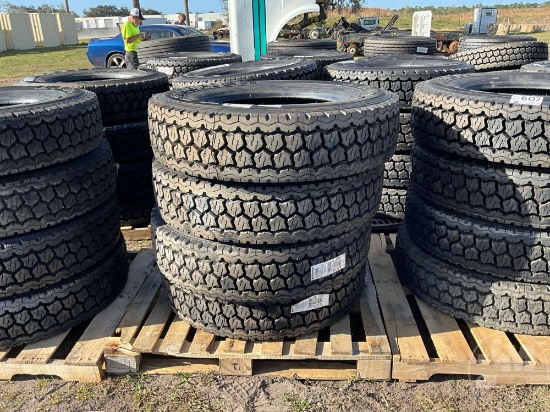 (4) BF GOODRICH DR444 M+S 275/80 R 22.5