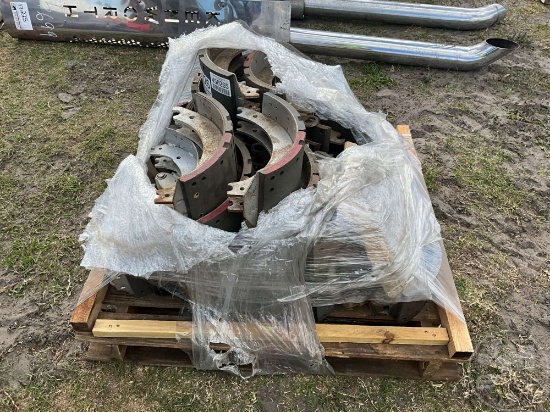 PALLET OF NEW 18-WHEELER BRAKE SHOES