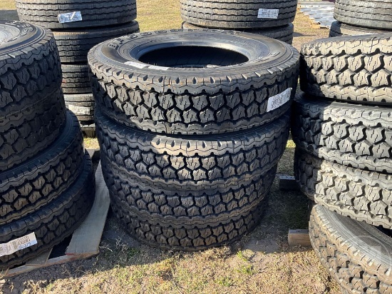 (4)BF GOODRICH DR444 M+S 275/80 R 22.5