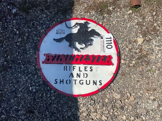 NEW/UNUSED, METAL WINCHESTER SIGN