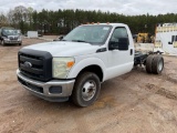 2013 FORD F-350 XL SINGLE AXLE VIN: 1FDRF3G69DEB04945 CAB & CHASSIS