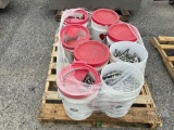 (8) FIVE GALLON BUCKETS OF UNUSED 6”...... STAINLESS STEEL BOLTS