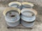 QTY (8) STEEL WHEELS