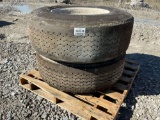 SET OF (2) GOODYEAR G296 MSA TIRES 385/65R22.5, 10 LUG