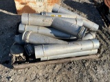 PALLET OF MISC SIZE ALUMINUM PIPE FITTINGS FOR PUMPS