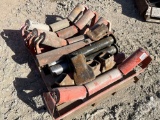 PALLET OF CONVEYOR ROLLERS, EXCAVATOR 8”...... BUCKET TEETH, EXCAVATOR PINS