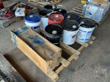 QTY OF HYDRAULIC OIL & BARRIER SPILL MAT