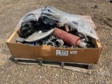 PALLET OF VARIOUS HOSE FITTING AND TRUCK MUFFLERS