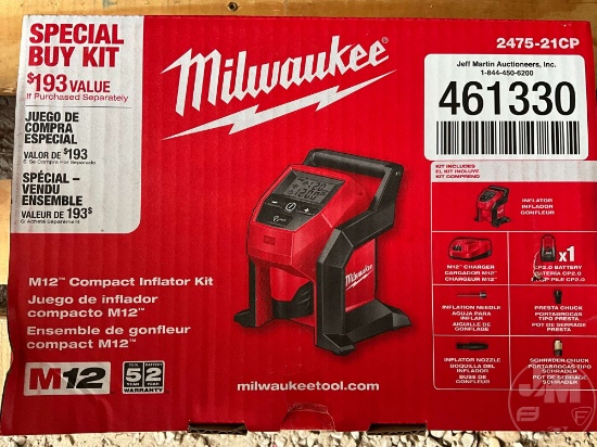MILWAUKEE 2475-21CP COMPACT INFLATOR KIT