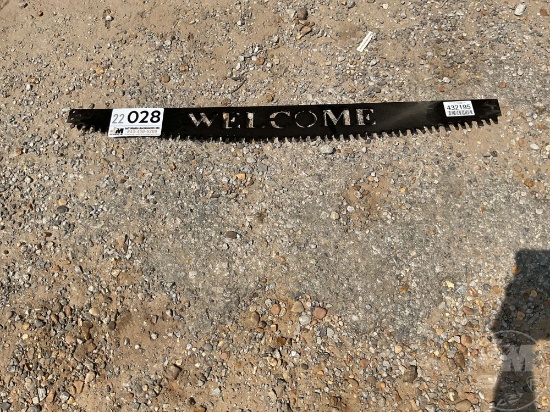“......WELCOME”...... SAW BLADE SIGN