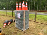 QTY OF (250) SAFETY HIGHWAY CONES, UNUSED